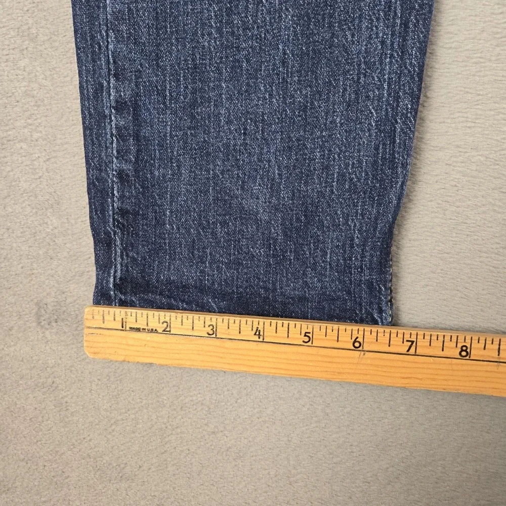 Levis 502 Jeans Mens 29x30 (Fits 29x28) Dark‎ Wash Blue Denim Taper Fit Outdoors